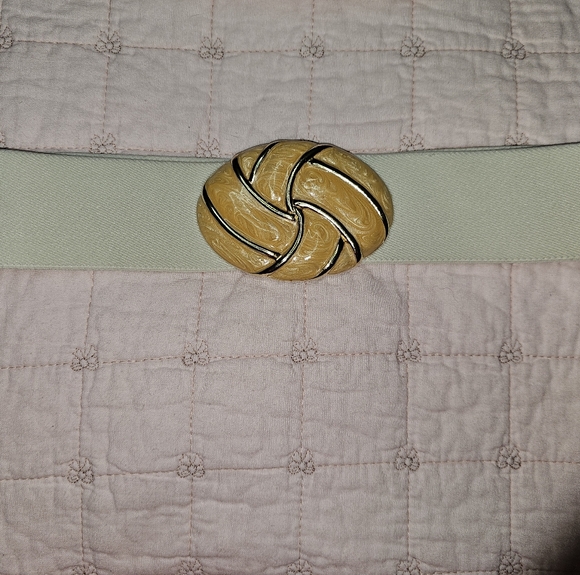 Day-Lor Accessories - Day-Lor Stretch Belt Vintage Metal Buckle With Elastic Belt Size Small Medium
